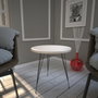 Hanah Home Mesa Auxiliar Roble 40x44x40cm Tablero Melamina Elegante y Resistente